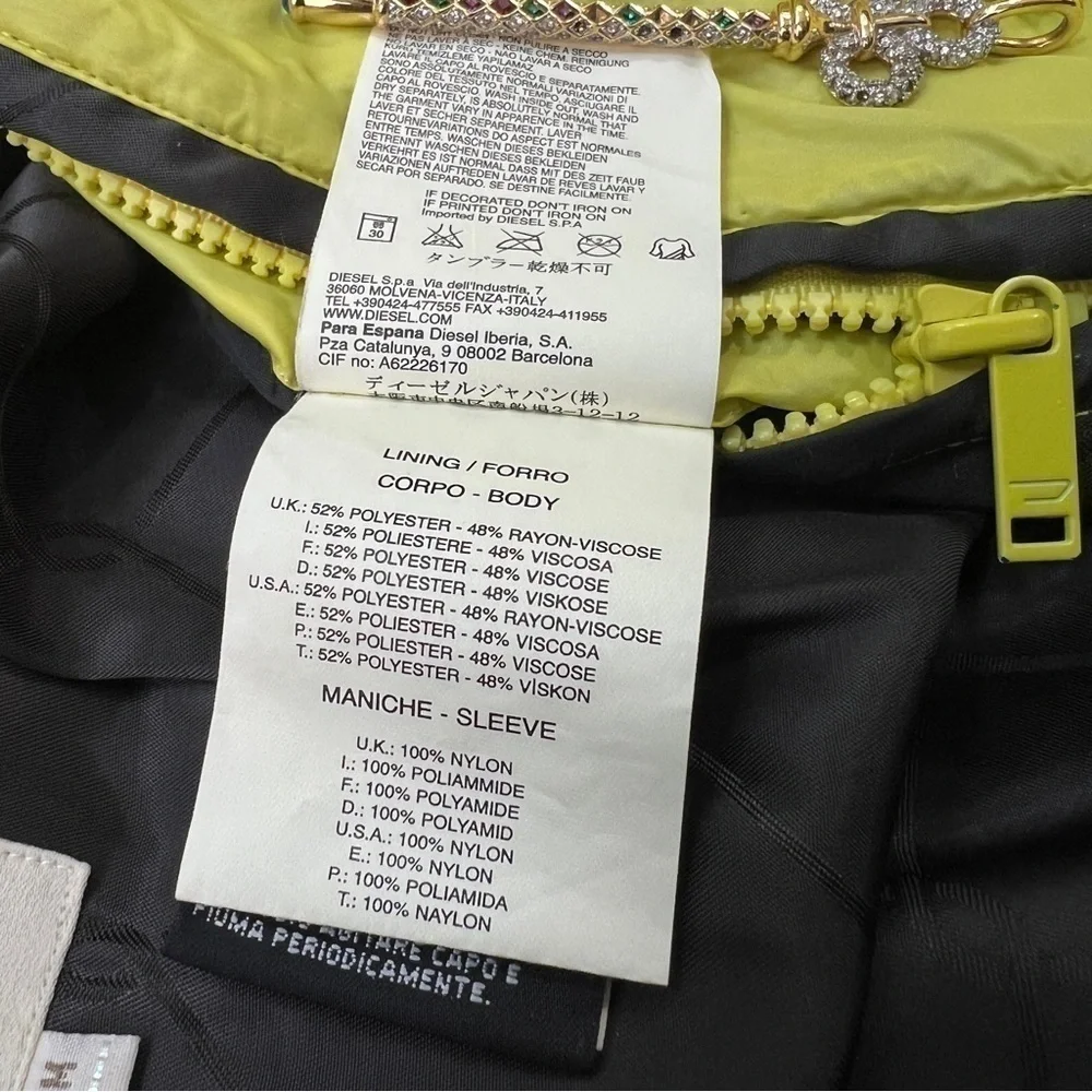 Y2K DIESEL DOWN PUFFER JACKET - Picture 14 of 16